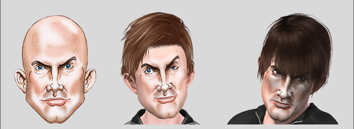 3D Comic Faces from Hand-Drawn Illustrations