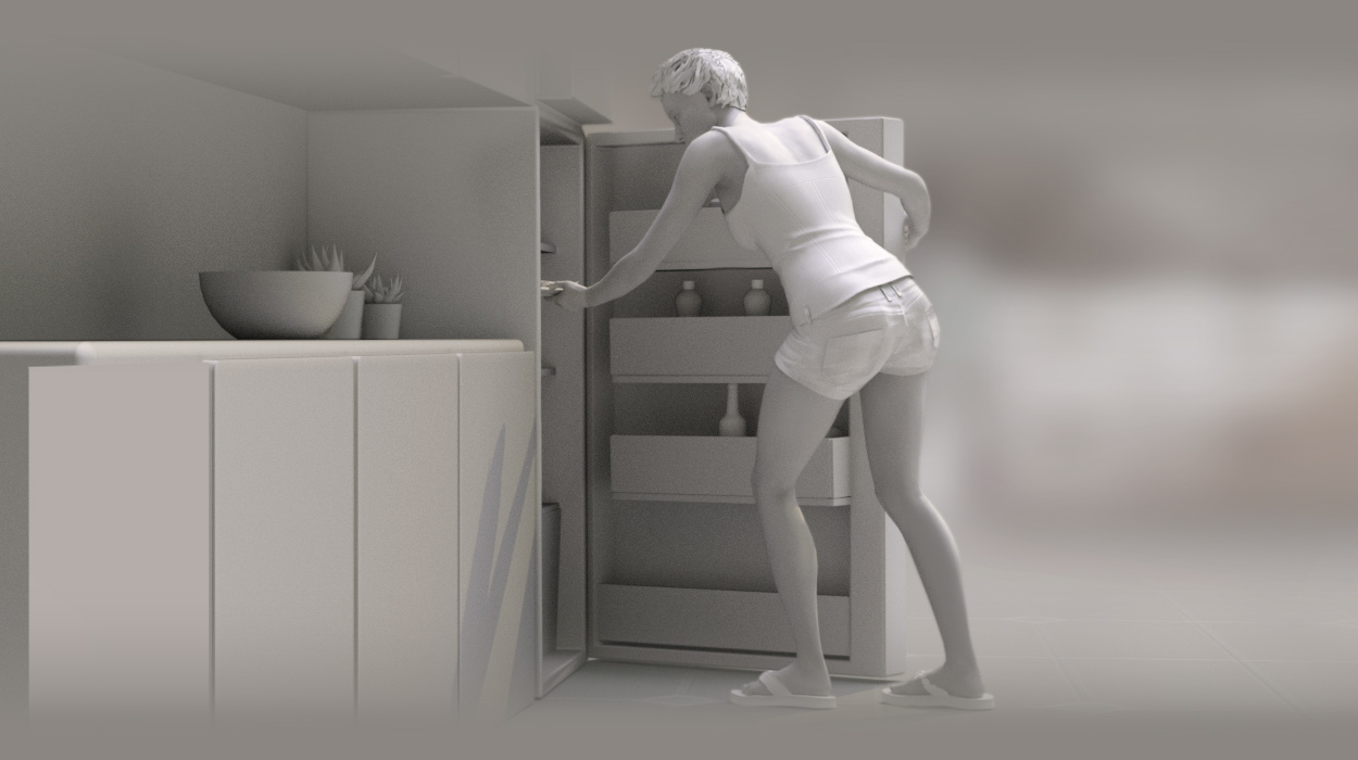 home life-using kitchenwares