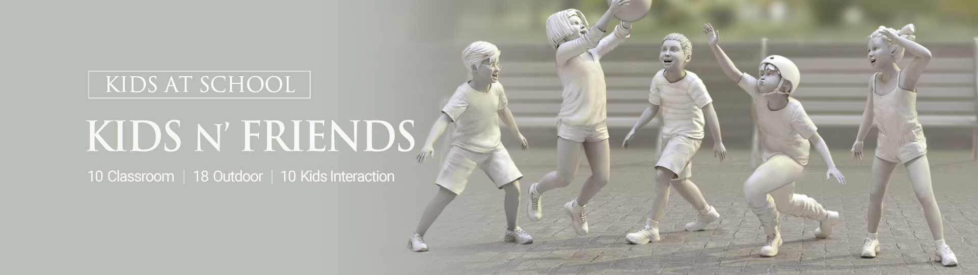 child motion - interaction of kids and friends
