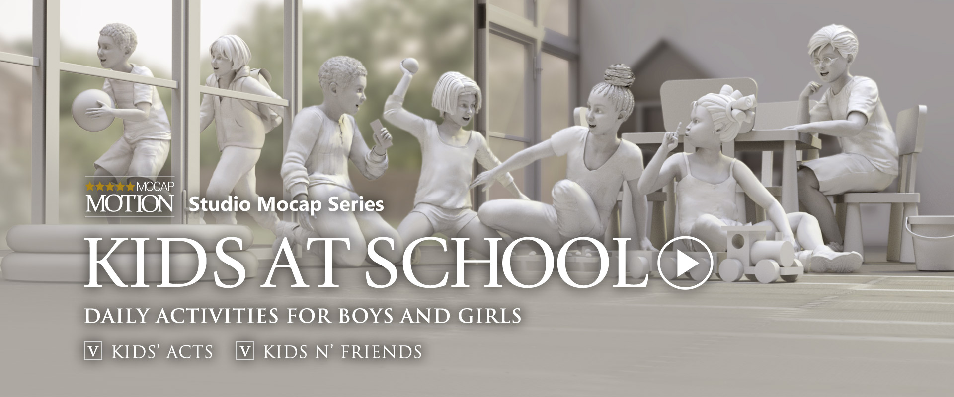 child motion - kids at school