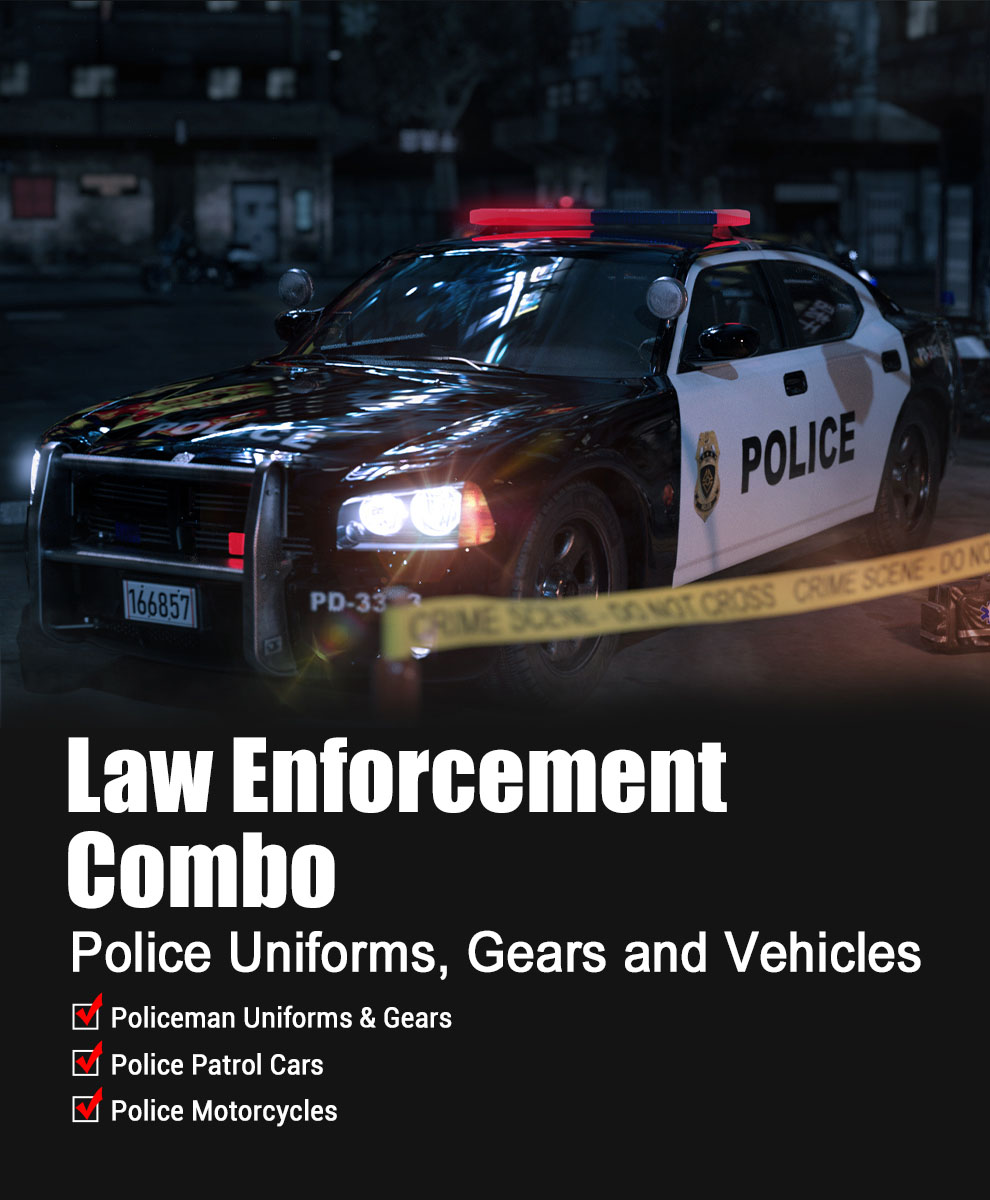 police car-3D police vehicle bundle