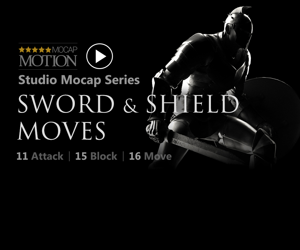 Studio Mocap : Sword & Shield Moves