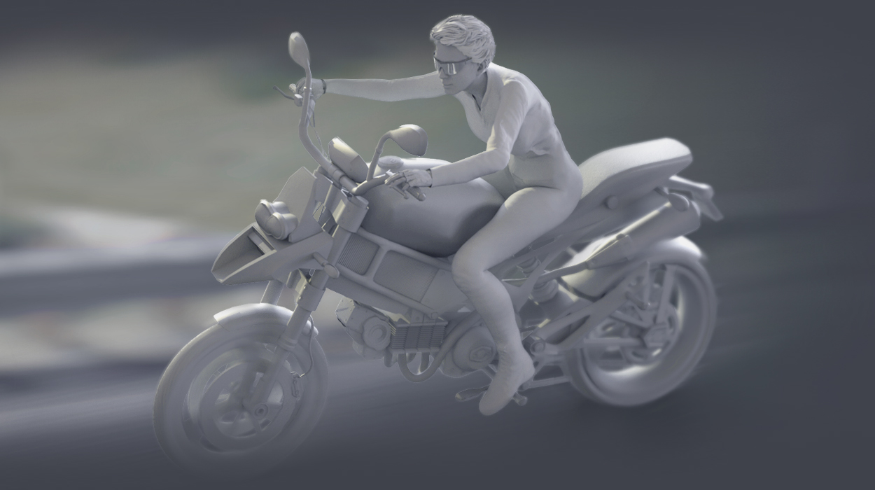 rive motion-natural movements while riding a motorbike