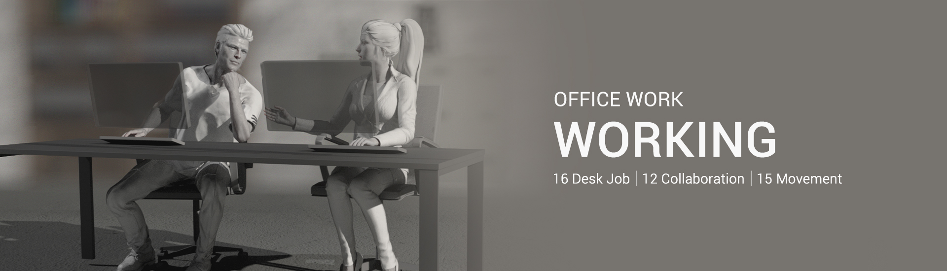 office animation-working