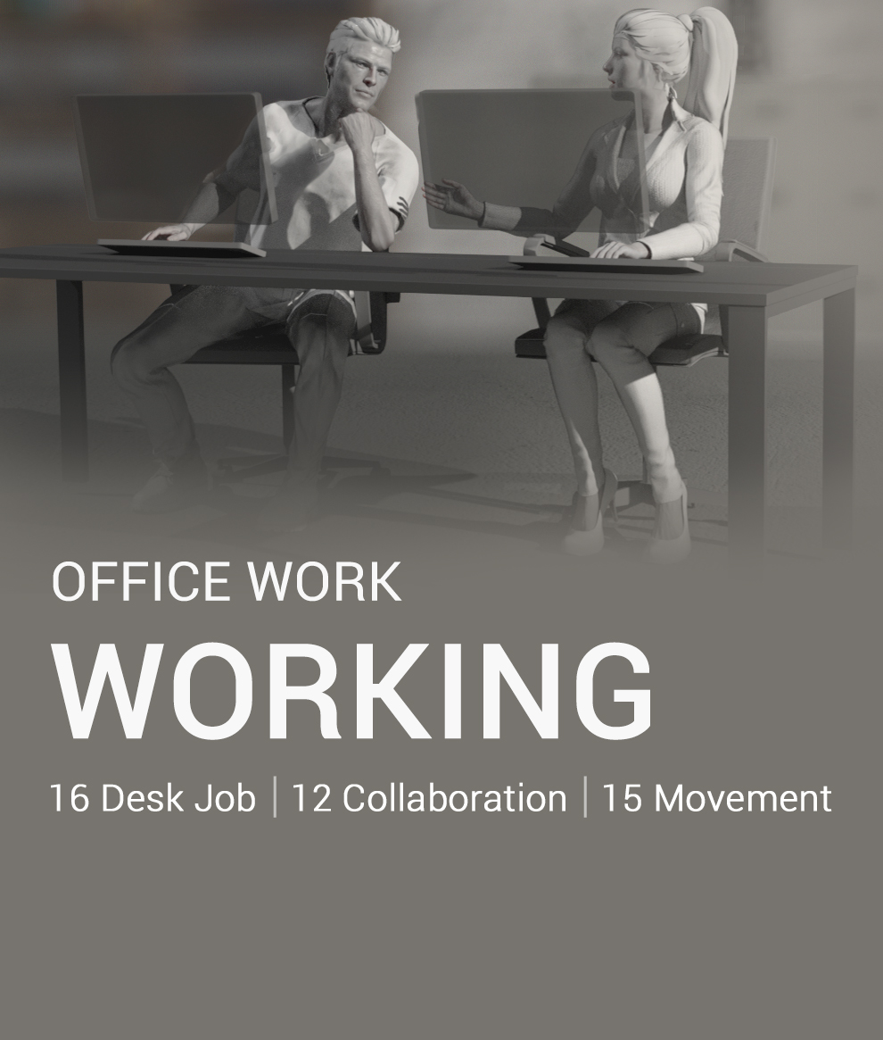 office animation-working