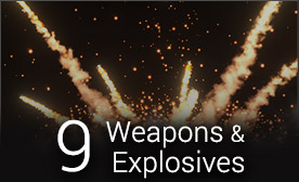 Particle Effects - PopcornFX Library - Weapons & Explosives for iClone