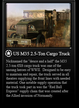 US M35 2.5-Ton Cargo Truck 