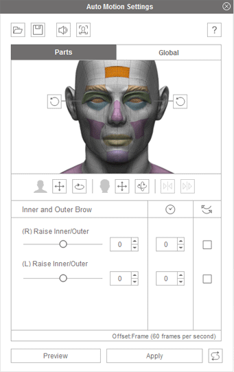 Custom Auto Motion settings