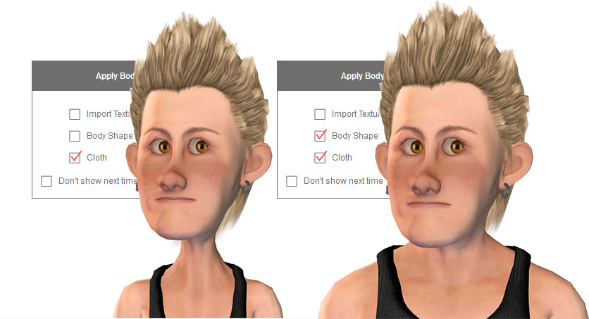 Custom eyes and teeth