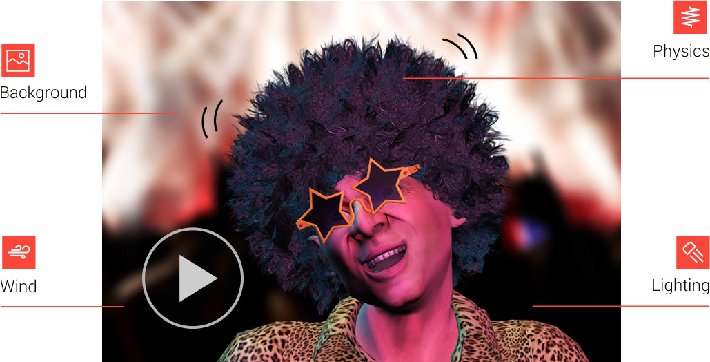 create avatars with dynamic atmosphere