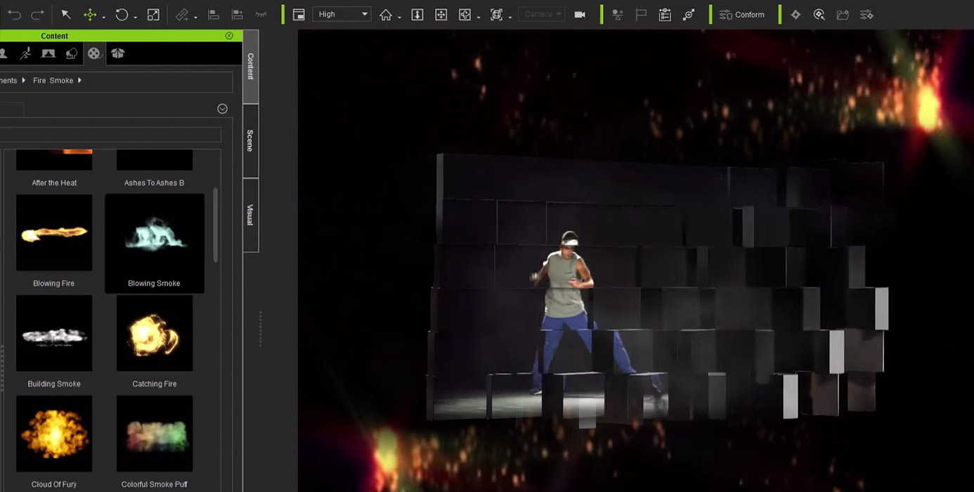 3D video compositing in iClone