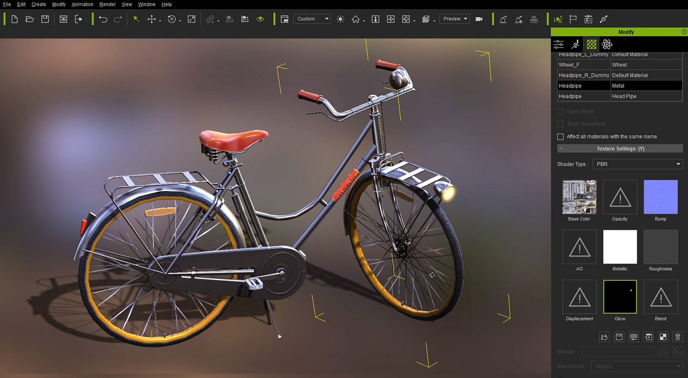 substance materials and texture channels editing
