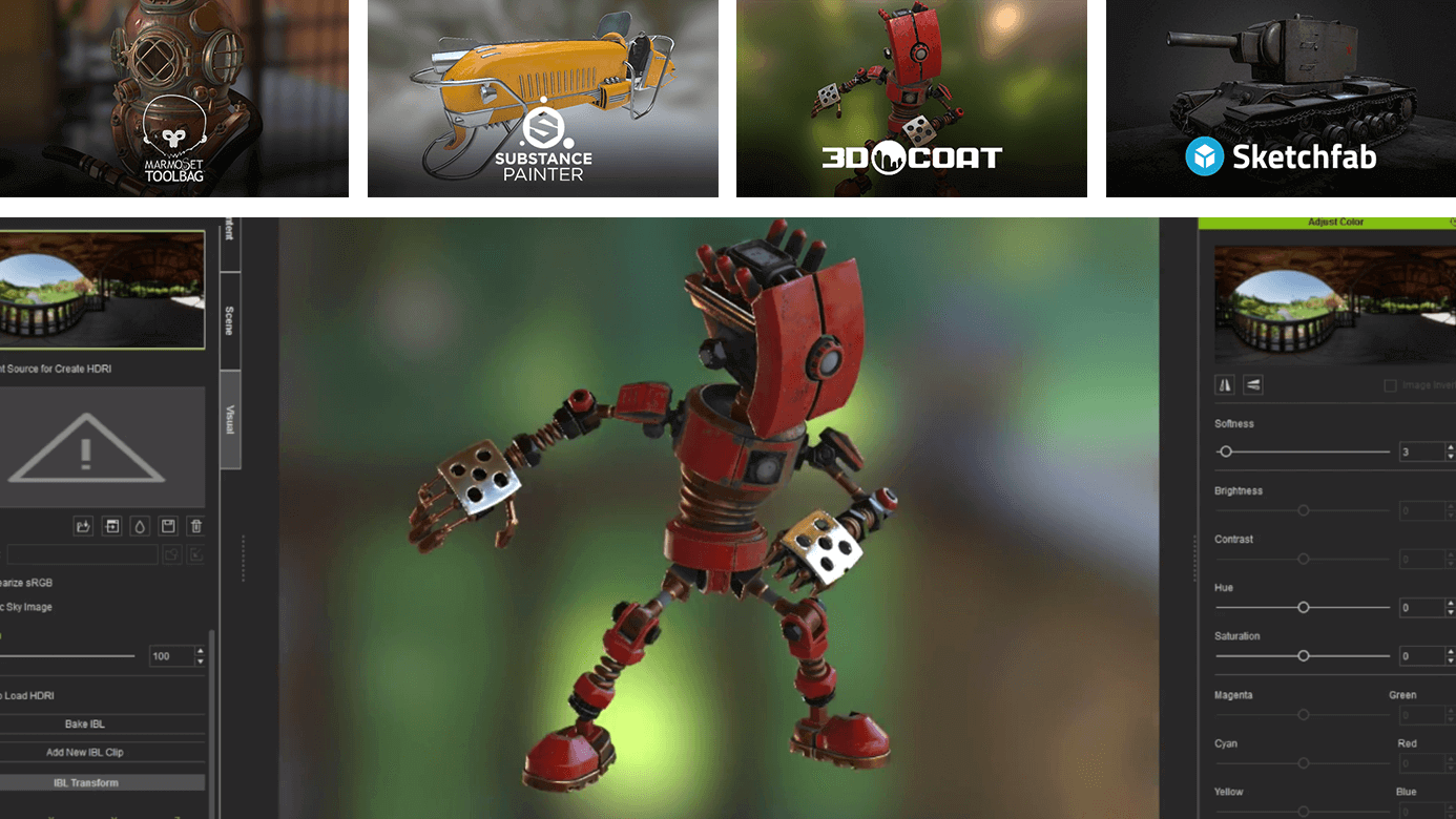 physically-based rendering visuals among real-time engines