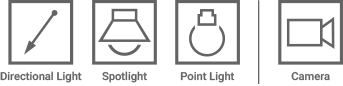 unreal animation - light camera icon