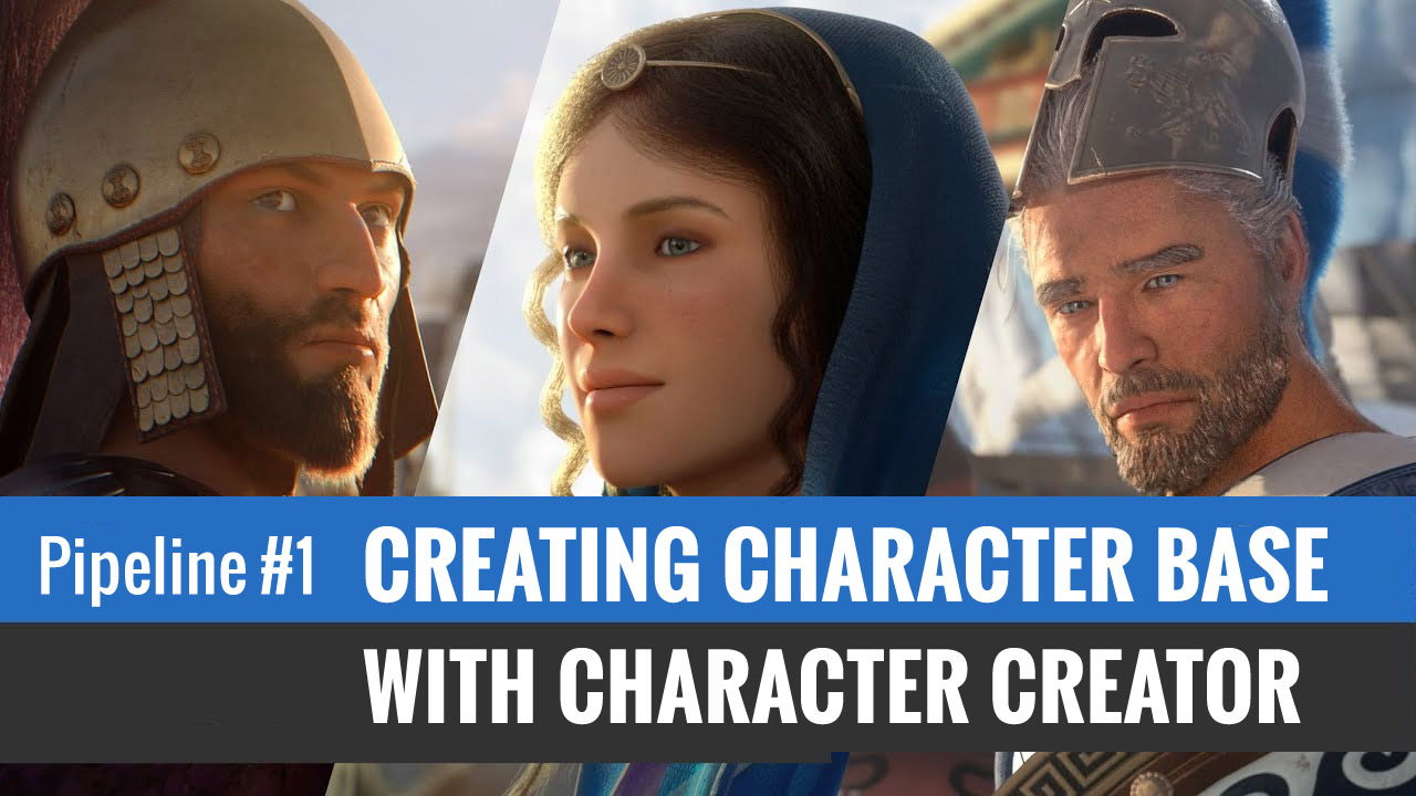 blender animation - creating character base with Character Creator