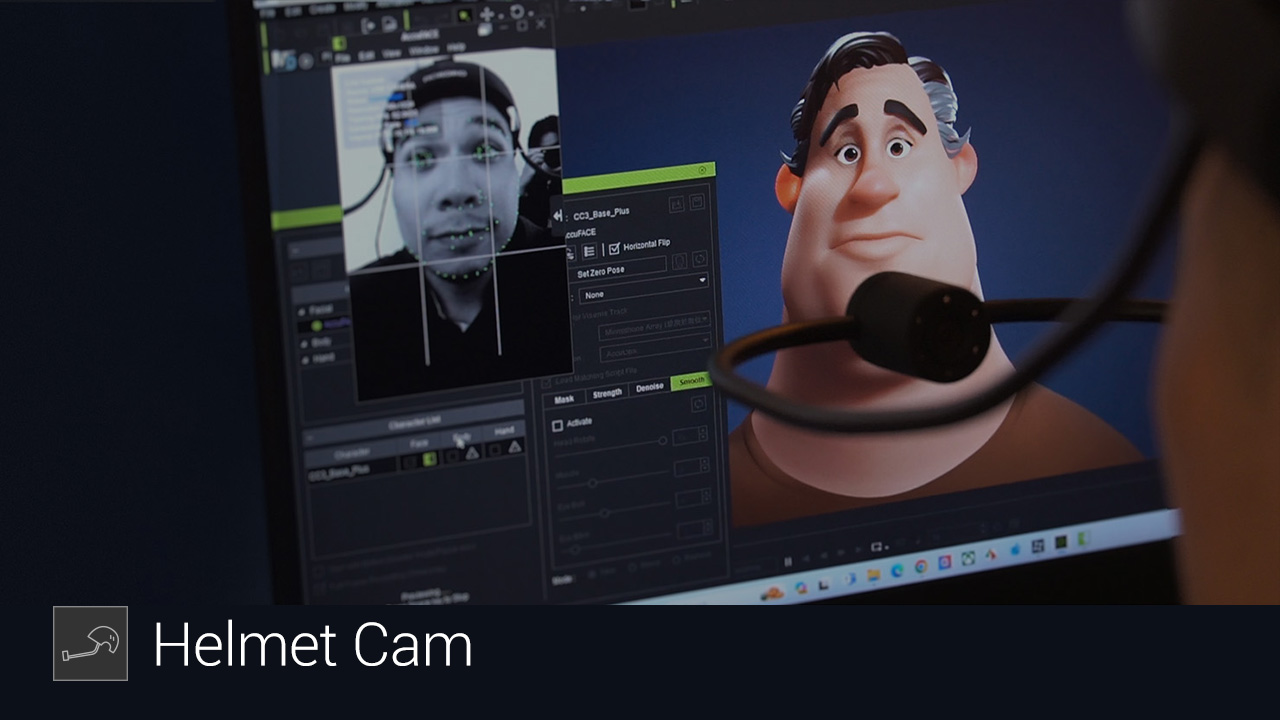 AccuFACE screenshot - Live Helmet Cam
