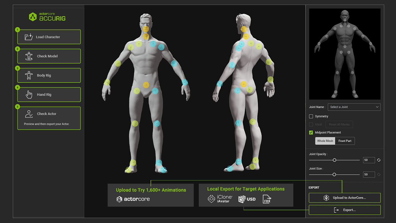 AccuRIG screenshot - Fast Guidance