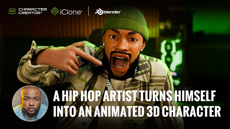 A Hip Hop Artist Turns Himself to An Animated 3D Character - Ali Tomineek
