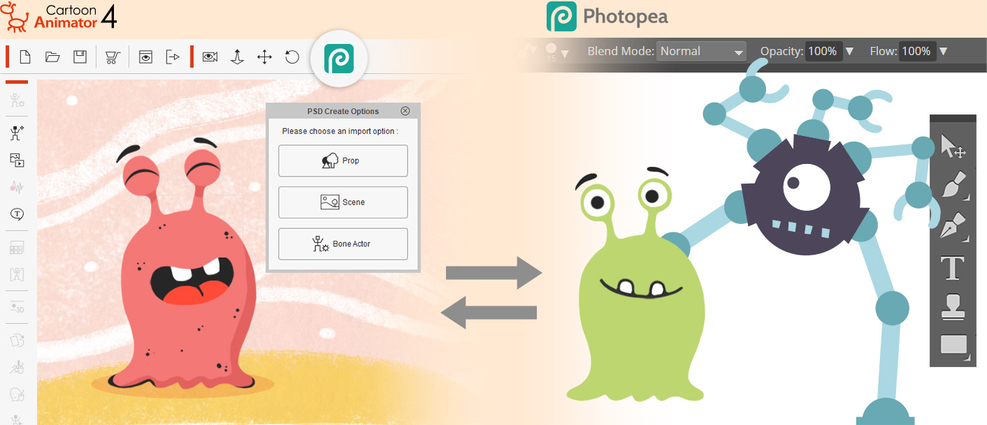 Photopea - Animations