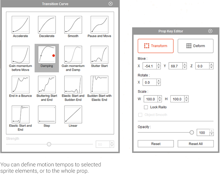 2D logo animation - elastic motion