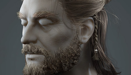 Beautiful ultra-realistic 3d rendering character des