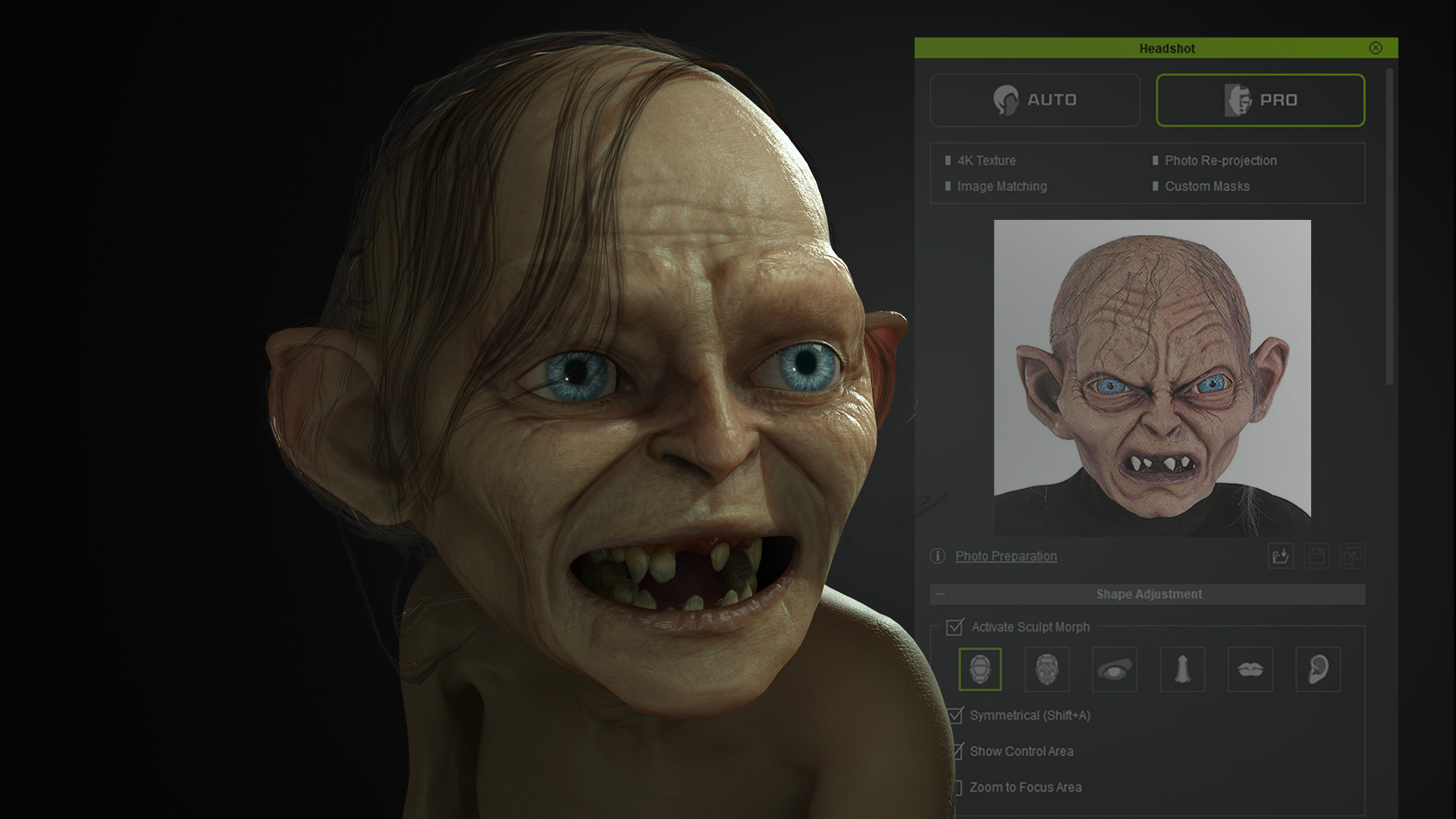HOW-TO: Generating a 3D Animated Gollum From a Single Photo - Reallusion  Magazine