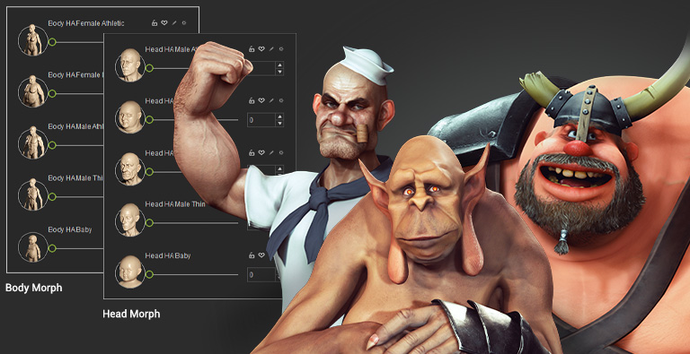 blender 动画 - 从变形控制创建无限数量的 Blender 3D 角色