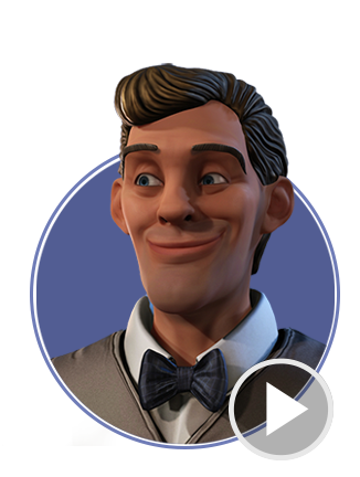 cartoon character-Gary-facial expression video