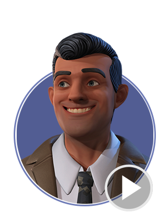 cartoon character-steven-facial expression video