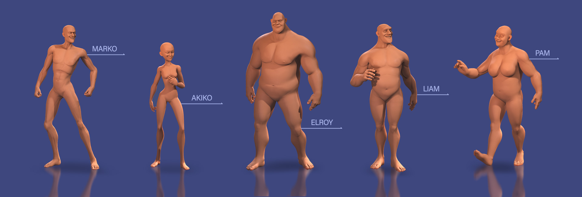cartoon character-body morphs