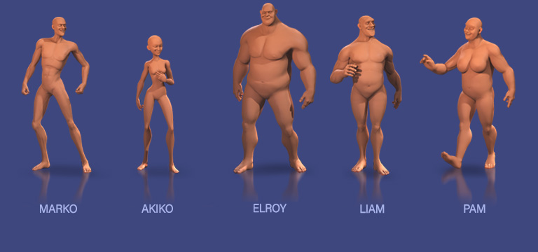 cartoon character-body morphs