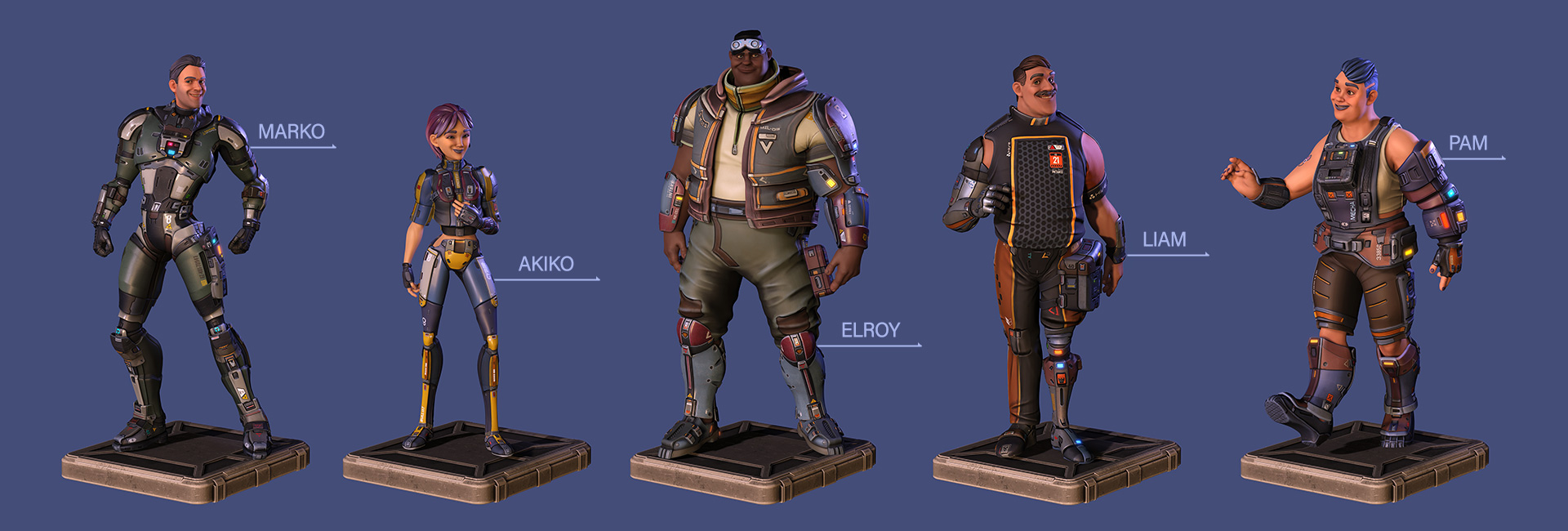 cartoon character-body shapes in clothes