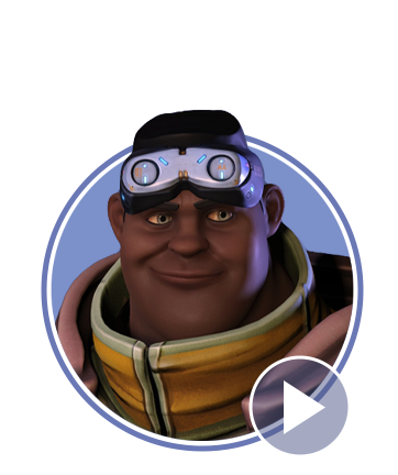 cartoon character-ELROY-facial expression video