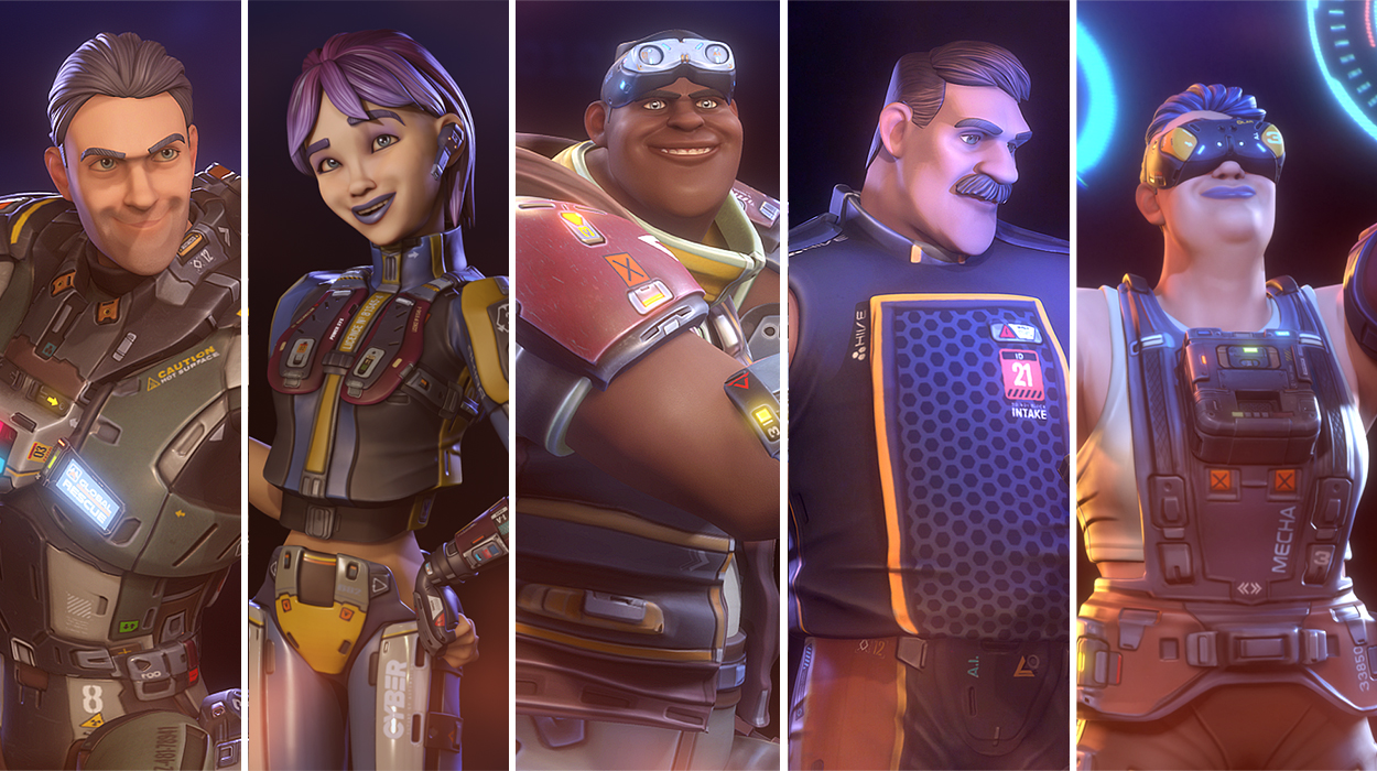 cartoon character-realistic comic style characters