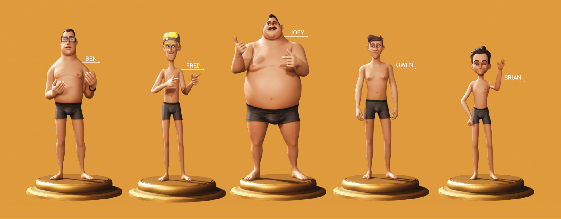 cartoon characte-55 Full Body Skin Presets