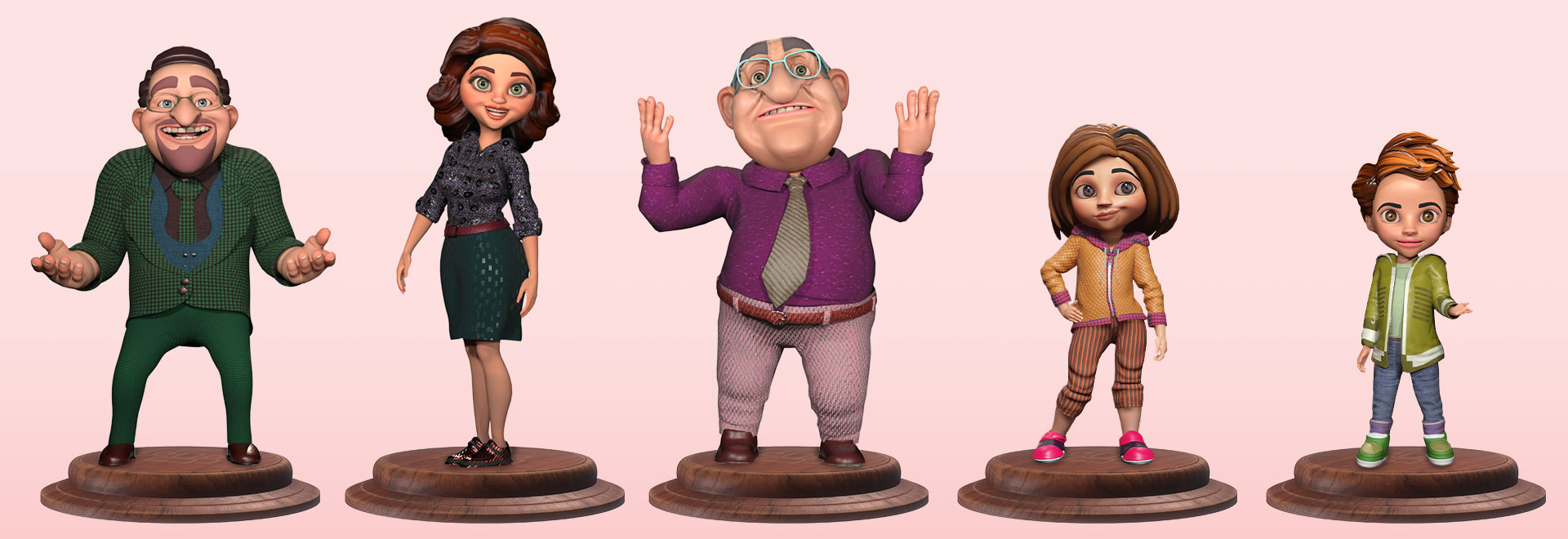 cartoon character-body shapes in clothes