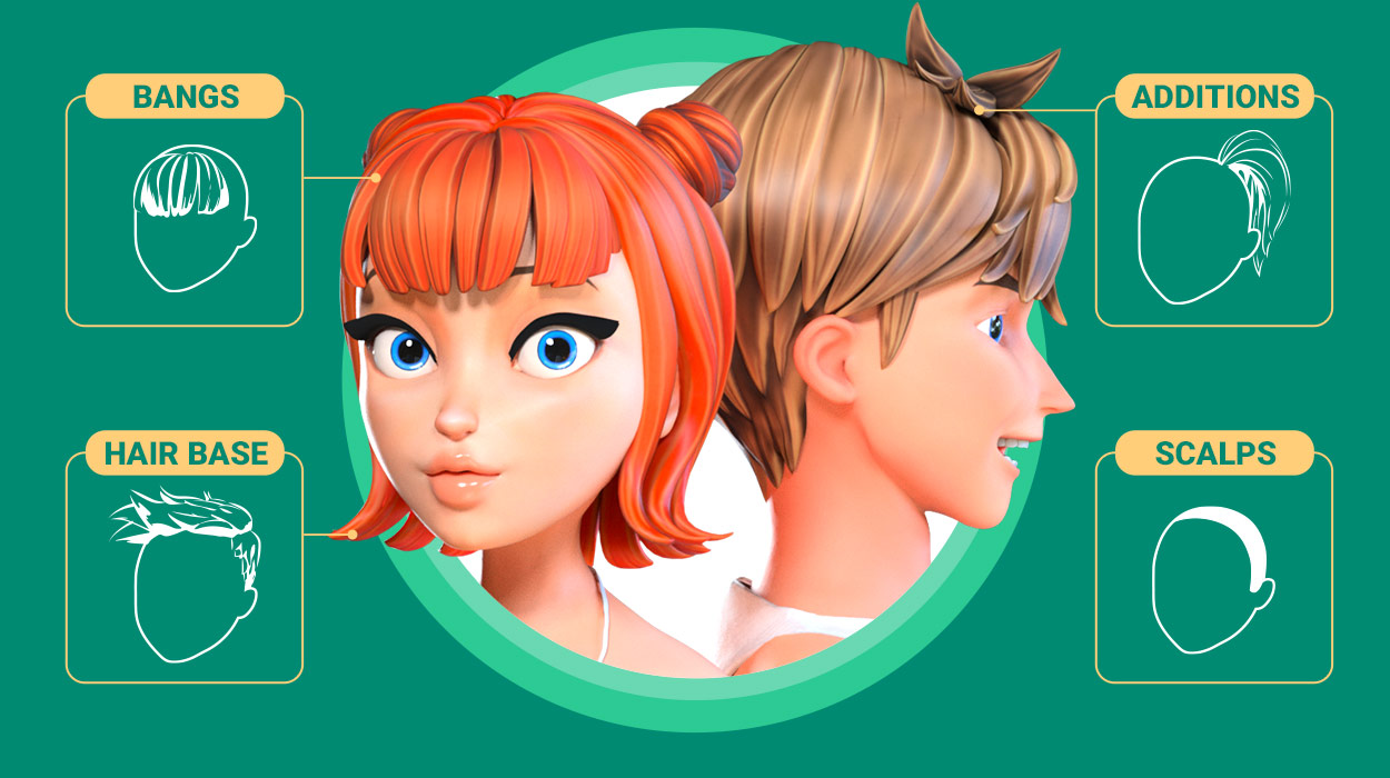 characters - digital human head