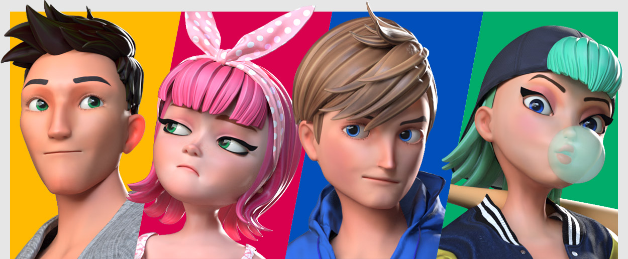 characters - digital human head