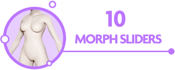 cartoon character -morph sliders