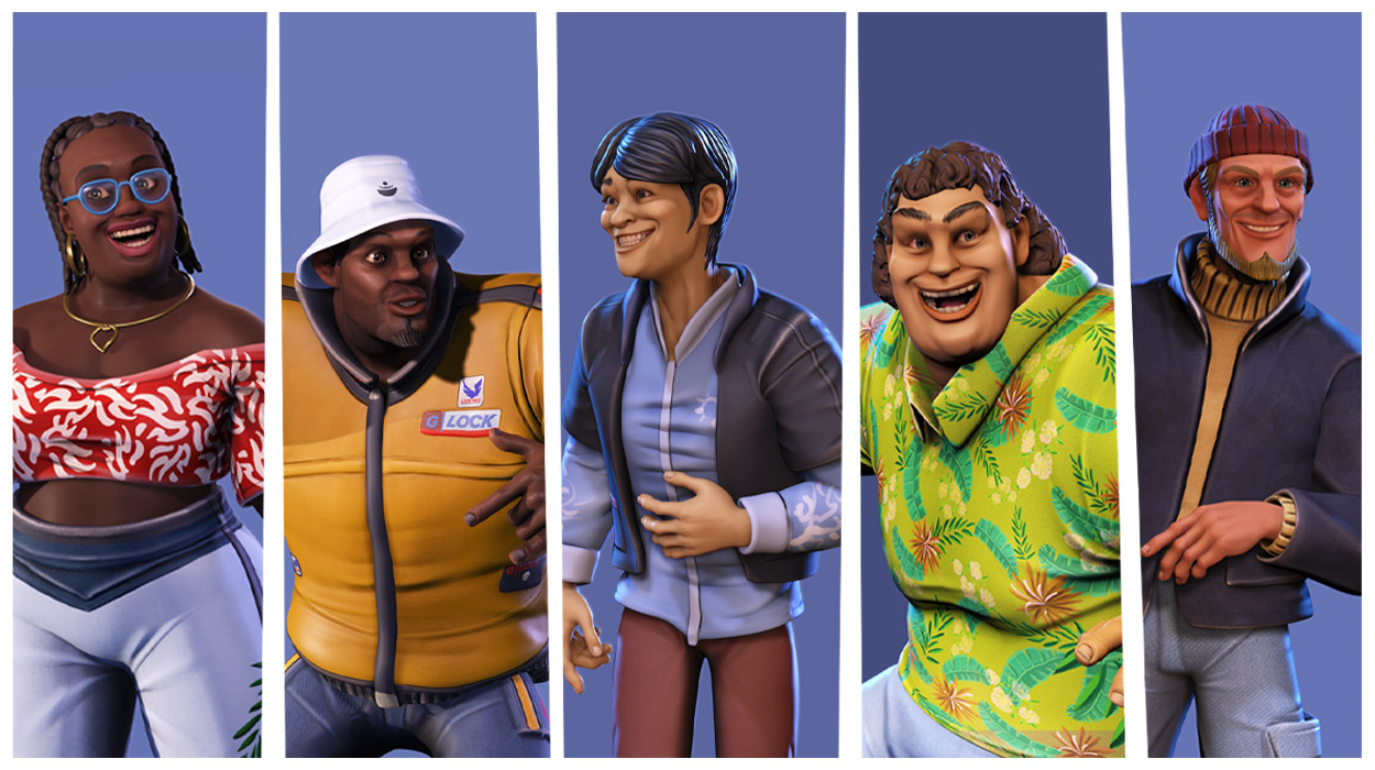cartoon character-realistic comic style characters