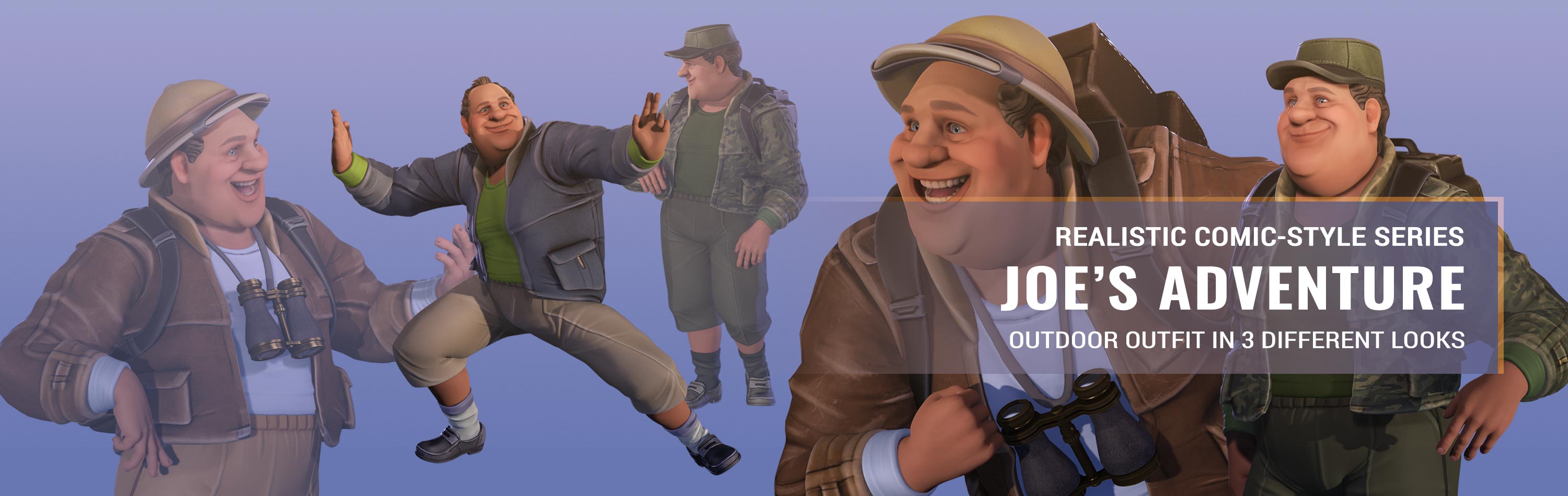 3d Adventure Outfits and Gears Combo-Joe