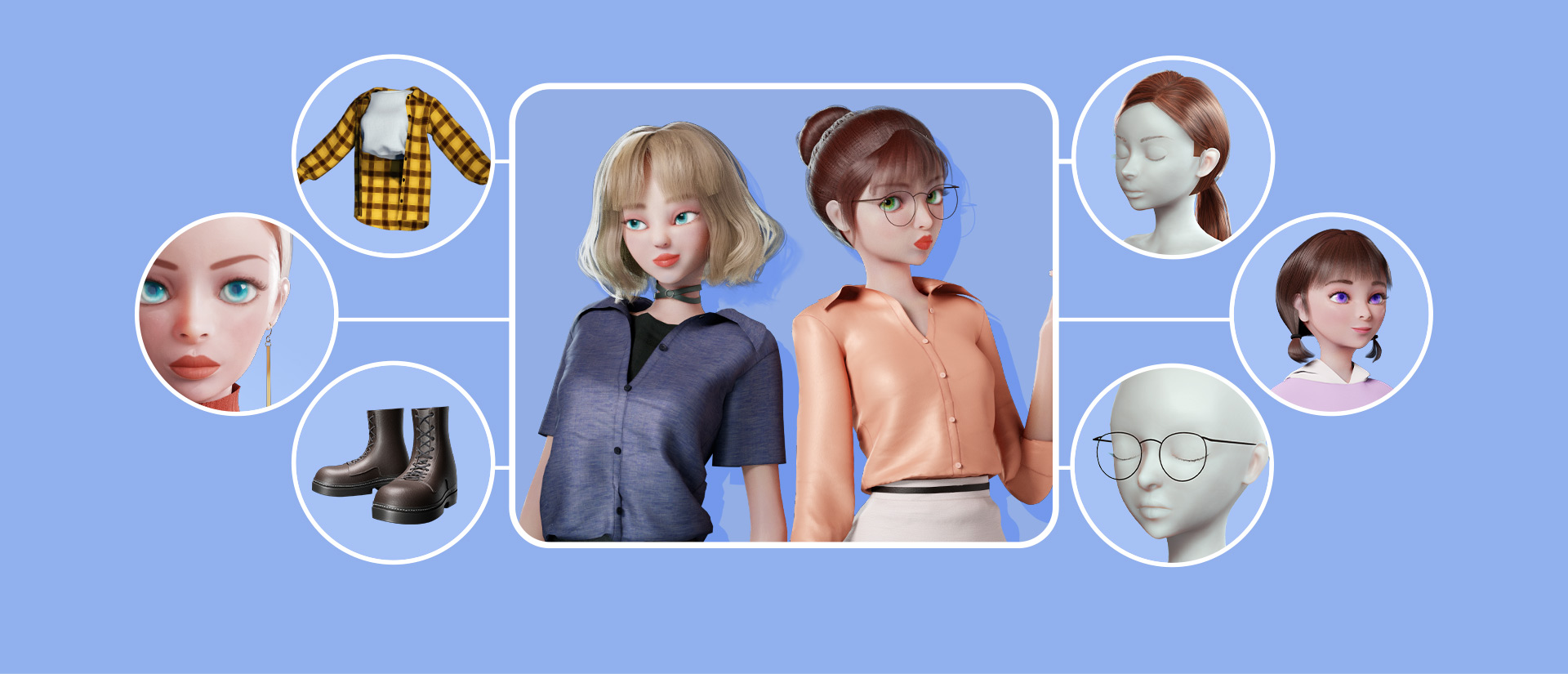 cartoon character-high quality components