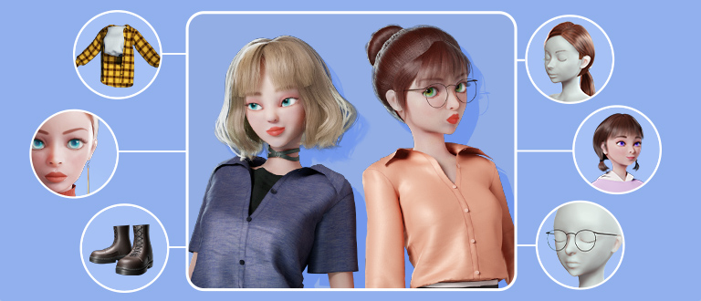 cartoon character-high quality components