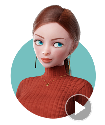 cartoon character-Nala-facial expression video