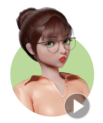 cartoon character-Angus-facial expression video