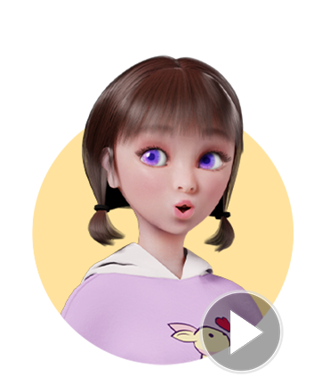 cartoon character-Marcus-facial expression video