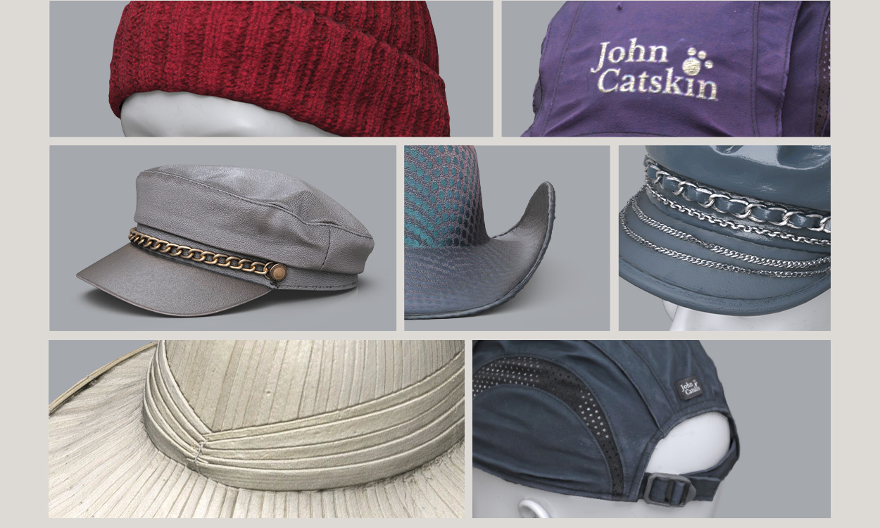 3d scan hats-photorealistic hats
