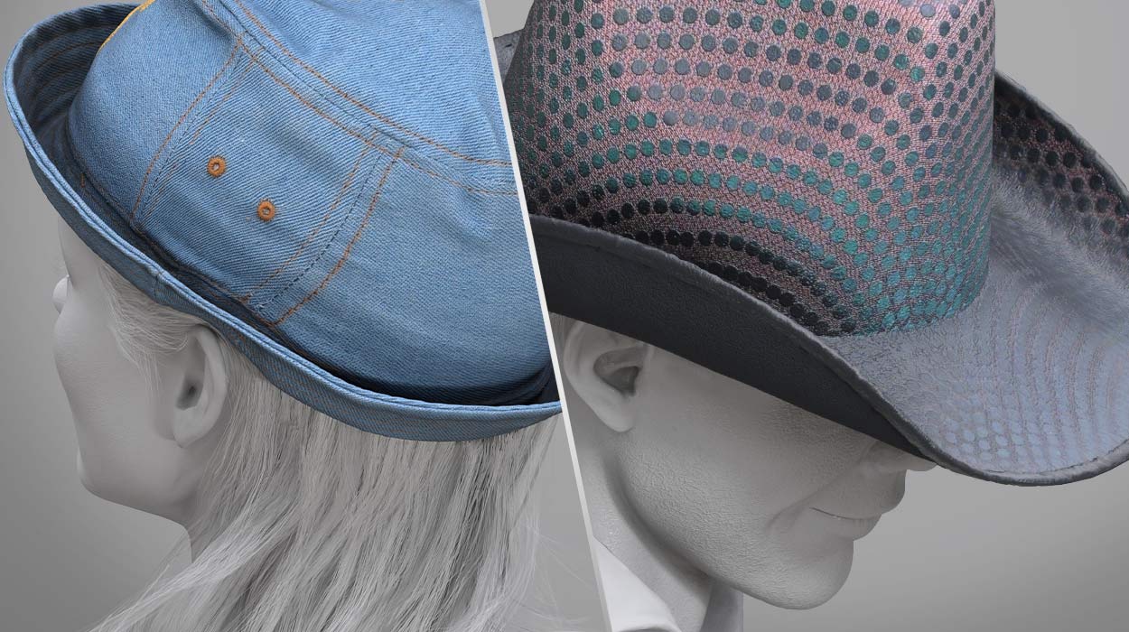 3d scan hats-edgy hat collection