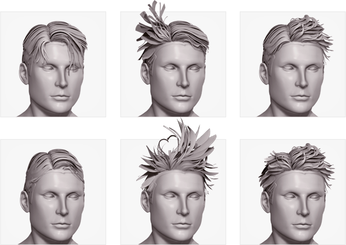 Dusk's Starter Stack - Hairstyle Thumbnails