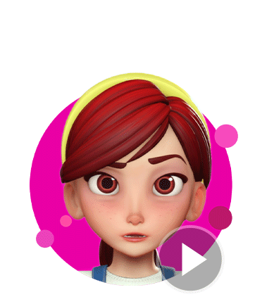 3d toon -facial puppet profile video